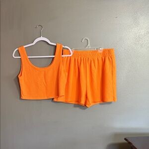 Women's Orange Sleepwear Set